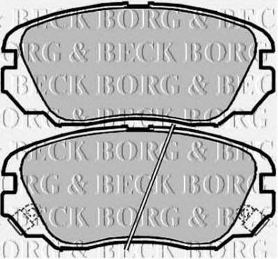 BORG & BECK bbp2048 -  Комплект тормозных колодок, дисковый тормоз